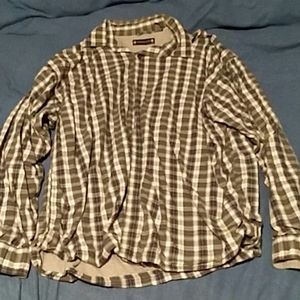 MENS XL AMERICAN BLUE long sleeve lined dress shir